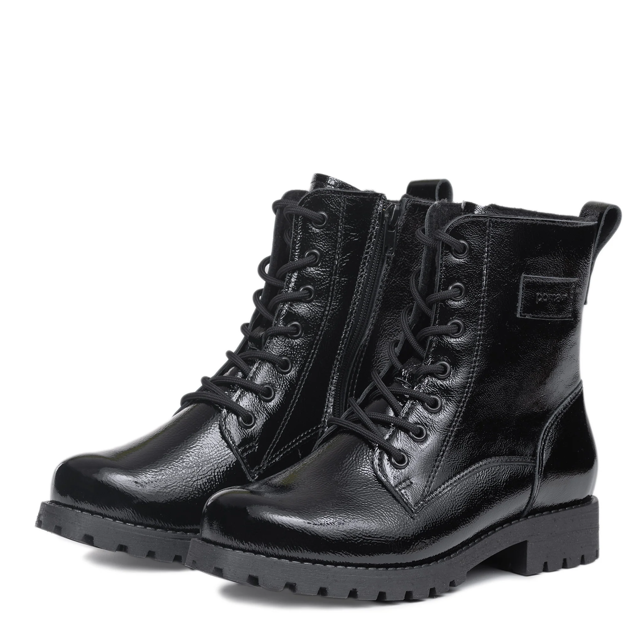 KARA Women’s patent ankle boots - Image 4