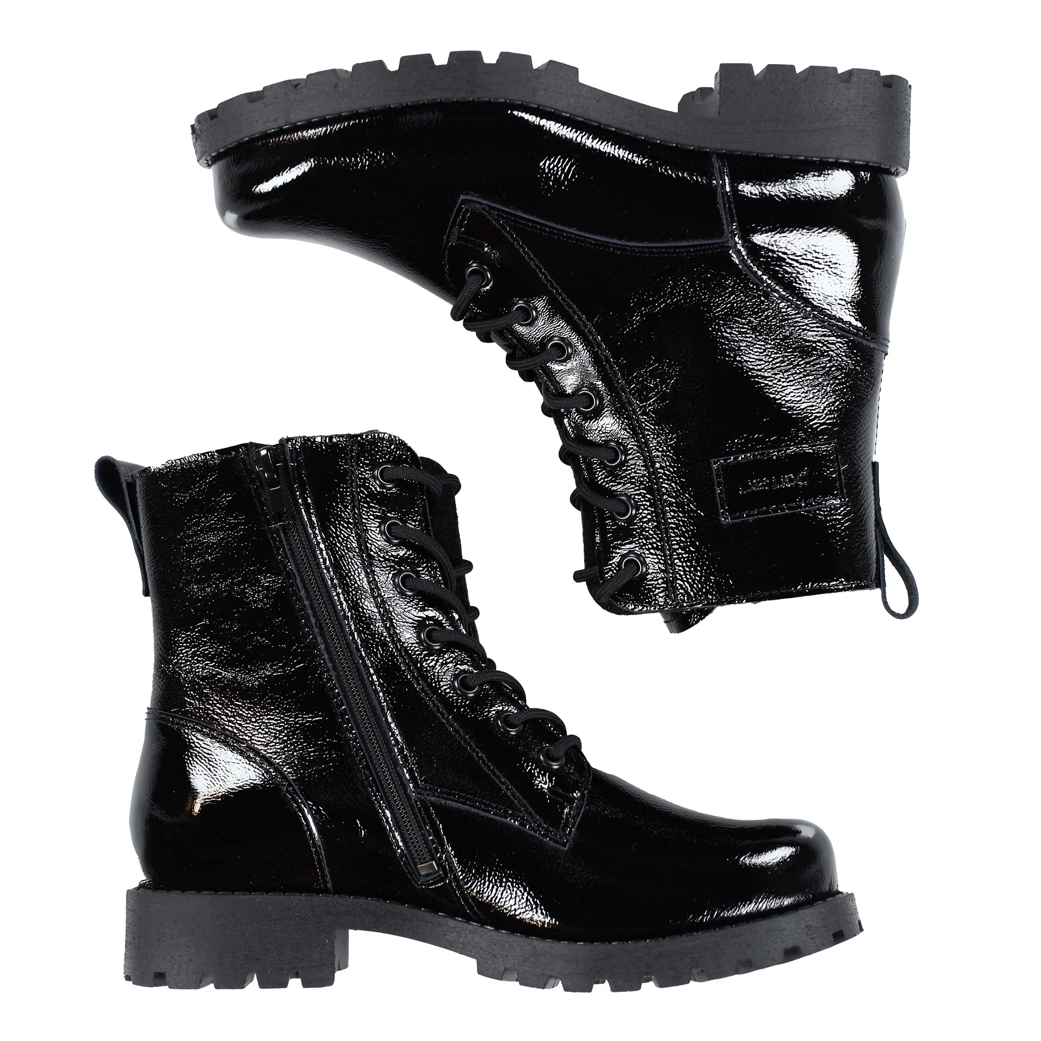 KARA Women’s patent ankle boots - Image 5